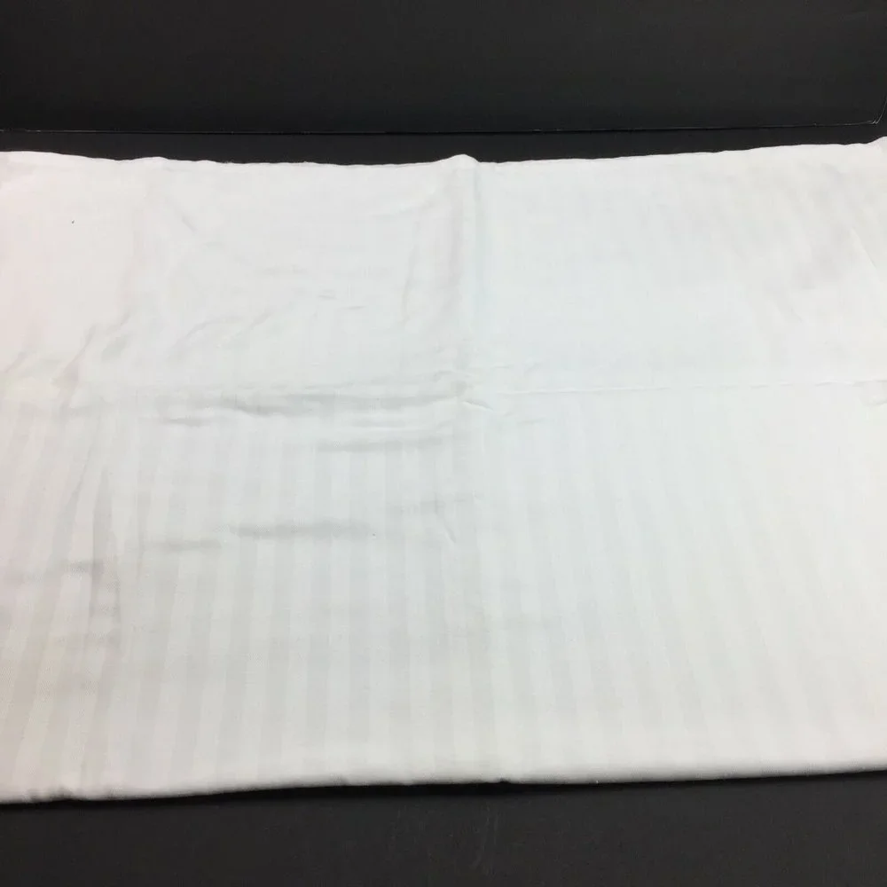 White Striped Fabric Tablecloth 78